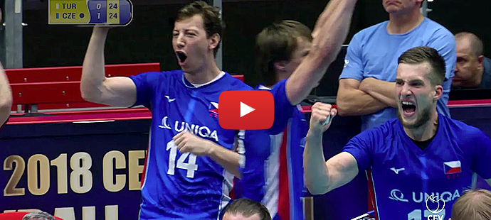 Video: Čeští volejbalisté se probojovali do finále Evropské ligy