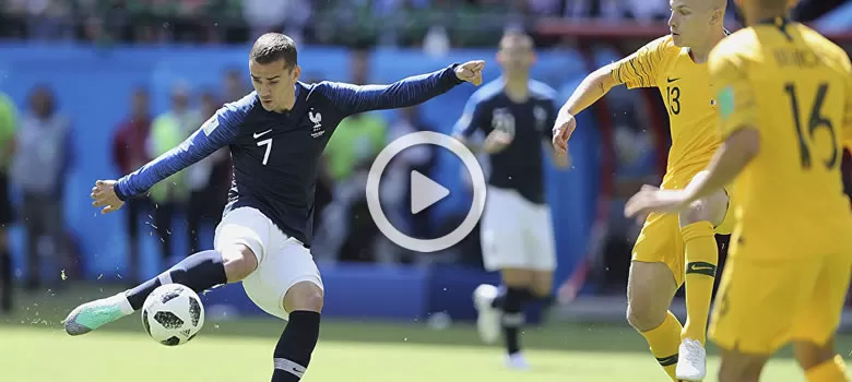 Francie díky technologiím ve fotbale zvítězila nad Austrálií 2:1 obrázek