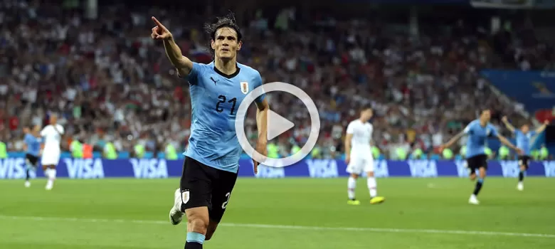 Cavani poslal domů dvěma góly Ronalda. Uruguay porazila Portugalsko 2:1 a postupuje obrázek