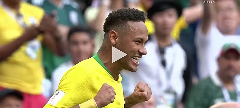 SLEDUJ PRÁVĚ TEĎ - gól Brazílie na 1:0 proti Mexiku obrázek