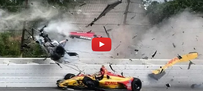 VIDEO: Formule se rozletěla na kousky v zatáčce Pocono - Indycar, tam, kde číhala smrt!