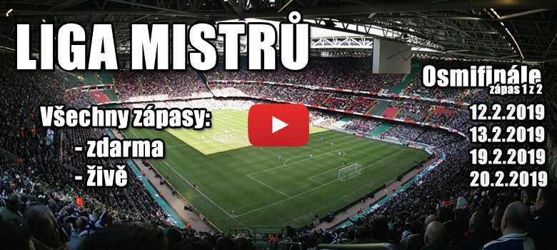 Živé přenosy: osmifinále Ligy mistrů. Online stream všech utkání