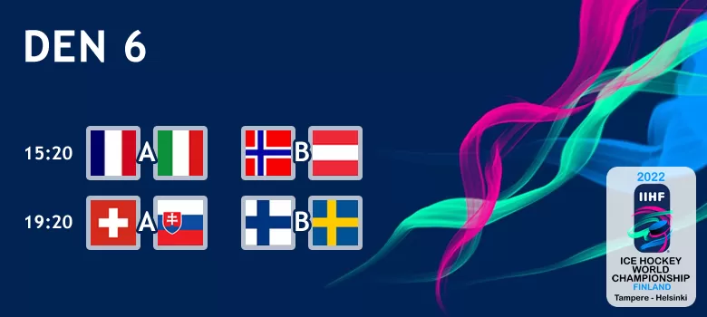 MS den 6: Večerní šlágr Finsko - Švédsko a souboj Slovenska se Švýcarskem obrázek
